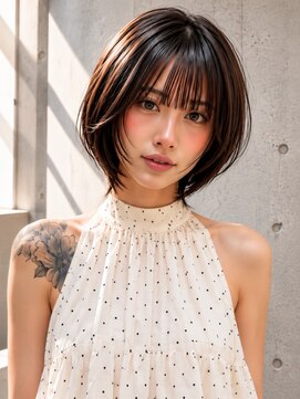 シー バイ ロンド 新宿(Sea by Lond) 【福島】ミントベージュ×くびれミディアム【髪質改善】