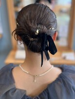 ヘアメイク ミチ 富田店(HAIRMAKE MICHI)&nbsp;【MICHI 富田店 芦田結加】カチモリ お呼ばれヘア カチモリヘア