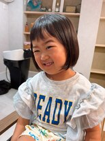 ＨＡＩＲ　ＭＥＮＯＵ&nbsp;ぱっつん前髪のキッズミニボブ