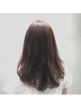 アンド バイ ヘアサロン(AND by hair salon) ラベンダーピンクブラウンカラー
