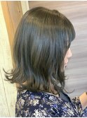 【ブリーチなしでつくる。】オリーブカラー
