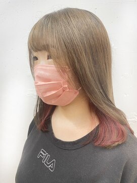 ヴェイン 渋谷(vain) 【vain#n】表面ベージュにインナーピンク