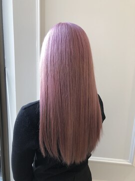 ニューヨークニューヨーク なんば道頓堀店(NYNY) ブリーチ2回　ピンクラベンダー