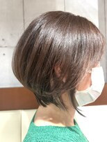 ヘアメイク アース 福島イオン通り店(HAIR & MAKE EARTH) ショートボブアンドイヤリングインナーエクステ