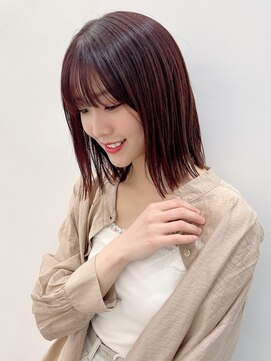 ローウェ 渋谷(Louwe) 切りっぱなしボブ × ストレート【Louwe 渋谷 mitsuki】