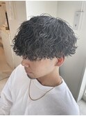 波巻きパーマ