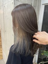 ラニヘアサロン(lani hair salon)&nbsp;【インナーカラー】ミルクティー×透けカラー