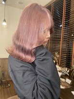 ルクス(Lux)&nbsp;【hairLux天王/三ヶ日】ブリーチ1.2回のピンクベージュカラー