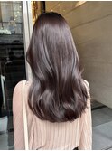 ラベンダーグレージュ　艶カラー　大人可愛い色っぽさ。