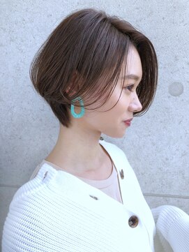 ガーデン 銀座(GARDEN) モテ小顔ハンサムショート　似合わせカット　前髪パーマ