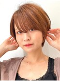 30代40代大人女性/前髪ありショートボブ/ショートヘア/髪質改善