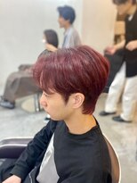 ソイクフ(SOY KUFU)&nbsp;MEN'SHAIRウルフカルマパーマレッドブラウン
