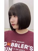 フェイスレイヤーボブ　切りっぱなしボブ　ボブ　レイヤーボブ