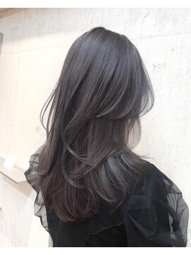 サイン 渋谷(SIGN) ザクザクレイヤーカット巻き方簡単ミディアムロング韓国表参道