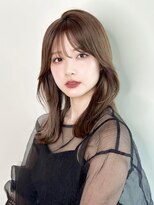 韓国ヘアくびれ前髪顔まわり小顔ブリーチなし透明感10代20代30代