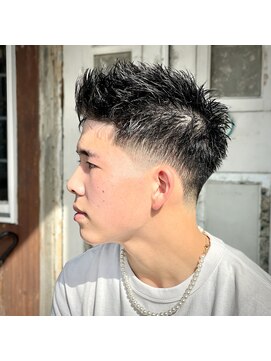 エルエー 大津店(L.A) スタイリスト【上岡】テーパーフェードスパイキーショート