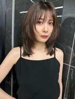 サイン 表参道(SIGN)&nbsp;韓国ヘアーハッシュカットレイヤーカットグレージュブリーチ無し