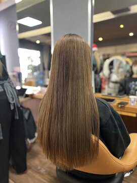 リッツファミリーズ ニコ本原店(RIT FAMILY Z) ツヤサラグレージュロング