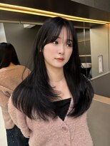 イキ 表参道(iki omotesando) 韓国ヘア/レイヤーカット/艶髪スタイル/オリーブベージュ