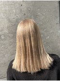 ホワイトベージュ#ブリーチ2回