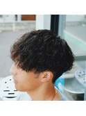 ツイストスパイラルパーマ×ショートマッシュ