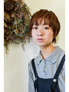 ロウスリー(Lowsly) コーラルピンクショートマッシュ