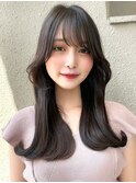 イメチェン外ハネボブ美髪ワイドバング顔周りレイヤーカット