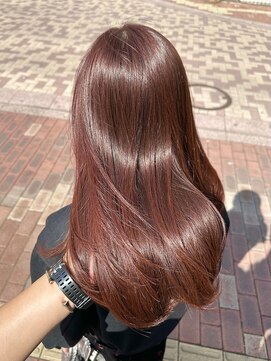 ミリ(mm) ボルドーカラー ブリーチ無しカラー 韓国 髪質改善 仙台
