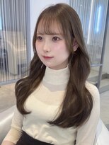 アイシー 表参道(ICY)&nbsp;上品可愛い◇韓国くびれヘア/長め前髪/ミルクティーベージュ