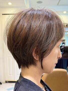 ロンド パルティール 大宮(Lond partir) ミニウルフレイヤーカット顔周りカット前髪カットショート/大宮