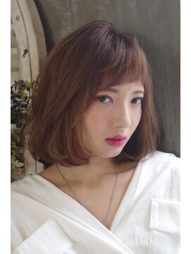 レト 新小岩(reto) ブラウンベージュ×内巻きボブディ【20代30代40代50代】