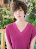 くすみカラー前下がり小顔ナチュラルマッシュh4戸頭30代40代50代