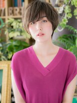 カバーヘア イヴ 戸頭店(COVER HAIR EVE)&nbsp;くすみカラー前下がり小顔ナチュラルマッシュh4戸頭30代40代50代