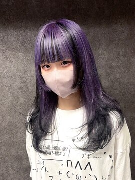 ルフレ 新宿本店2nd(Reflet) インナーカラー毛先カラー