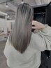 レイヤーカット+コントラストハイライト(ブリーチ2回+カラー)¥25300→¥19100