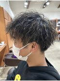 ◎ツイストパーマ×刈り上げツーブロックで爽快感#静岡市