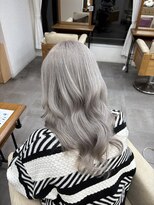 リングバイモアムー(Ring by Moremuu) ホワイトシルバーグレー ケアブリーチ