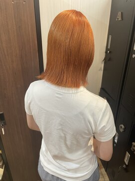 ギフト ヘアー サロン(gift hair salon) 【オレンジカラーブリーチ】原口健伸