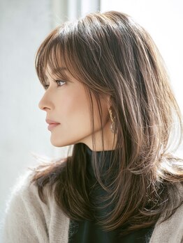 エトネ ヘアーサロン 仙台駅前(eTONe hair salon)の写真/肌が綺麗に見える☆透明感のある明るいファッションカラーのような白髪染めで、自然体な美しい仕上がりに◎