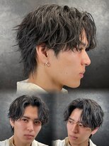 ロウ 銀座(RAW) フェザーパーマ センターパート