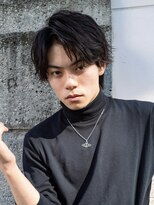 ロンドアンメゾン 原宿(Lond un Maison.)&nbsp;men's/メンズ/リバースセンターパート/黒染め/ニュアンスパーマ