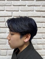 ビランチェ 池袋(bilancia)&nbsp;ネイビーカラー/フェザーショート/メンズブリーチ