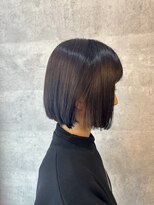 サンエンヘアー(lll_en hair) タッセルボブ×縮毛矯正
