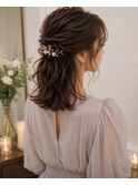 ミディアム/ヘアアレンジ/お呼ばれスタイル