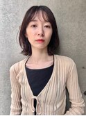 ☆春日☆縮毛矯正ミルクブラウンダウンバングダークパープル48