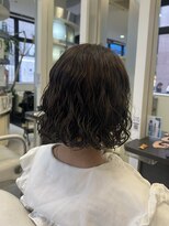 プランタン フォー ヘアー(printemps FOR HAIR)&nbsp;ボブパーマ × オリーブベージュカラー