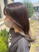 ラポール 蟹江(RAPPORT)&nbsp;【イヤリングカラー】さらツヤセミロングで小顔魅せ
