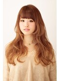 30代40代50代60代 リラックスウェーブ バング+サイドで印象的に