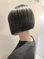 グランドライン(GRAND LINE) 切りっぱなしモードミニボブ　アッシュブラック