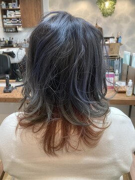 サロンパルヨン ヘアーアンドネイル(SALON paljon Hair&Nail) ネイビー&オレンジ